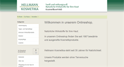 Desktop Screenshot of hellmann-kosmetika.de